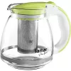 Jarra de vidro Lamart LT7028 verde transparente 13 cm de diâmetro 155 mm de altura