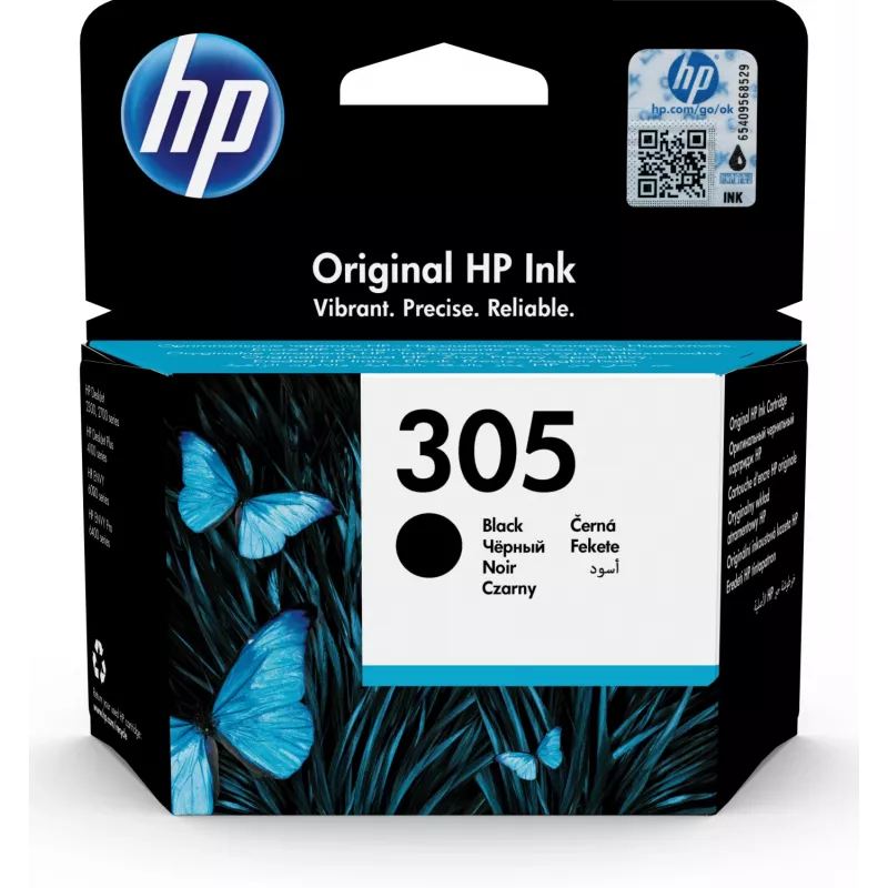 Tinteiro original HP 305 preto, preto, 1 unid., 120 páginas