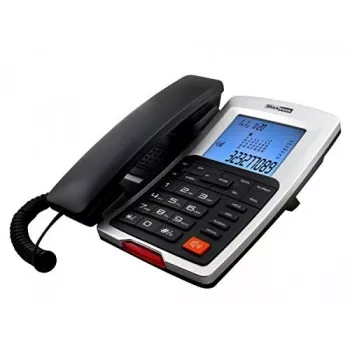 Telefone com fios Maxcom para secretária, preto