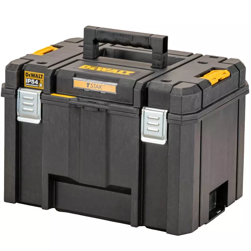 DeWALT DWST83346-1 TSTAK VI 2.0 mala de arrumação de ferramentas, alumínio, preta/amarela