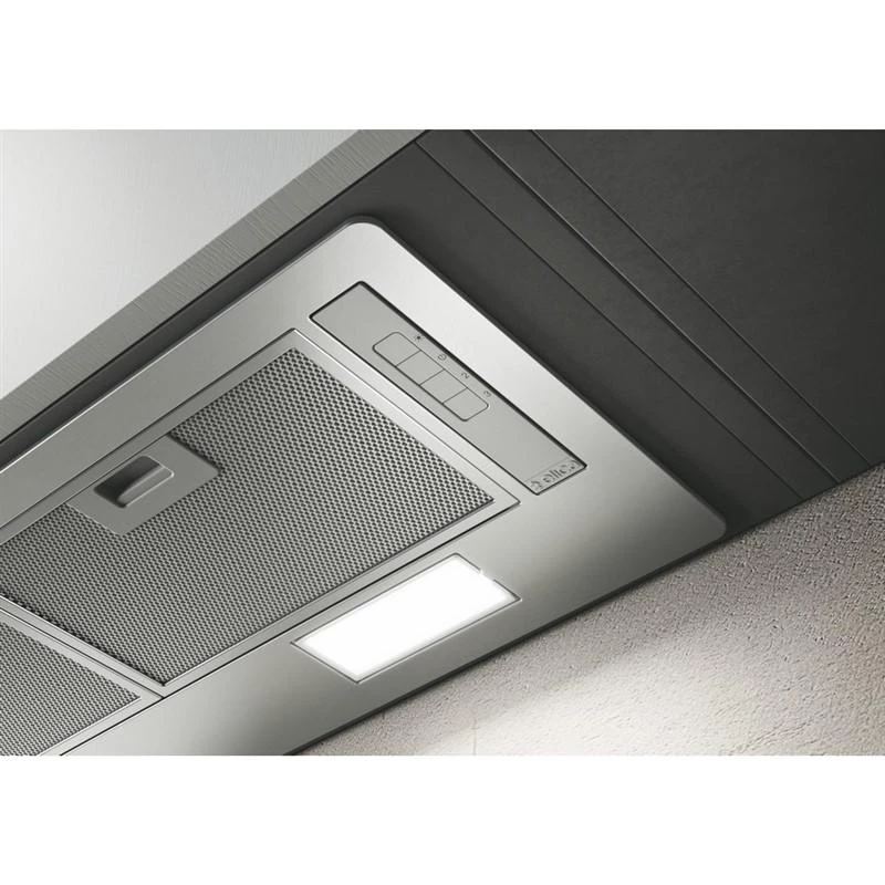 Exaustor de encastrar Elica ERA C IX/A, 520 mm de largura, filtro de gordura em alumínio, caudal máximo de extração 368 m³/h, 3 velocidades
