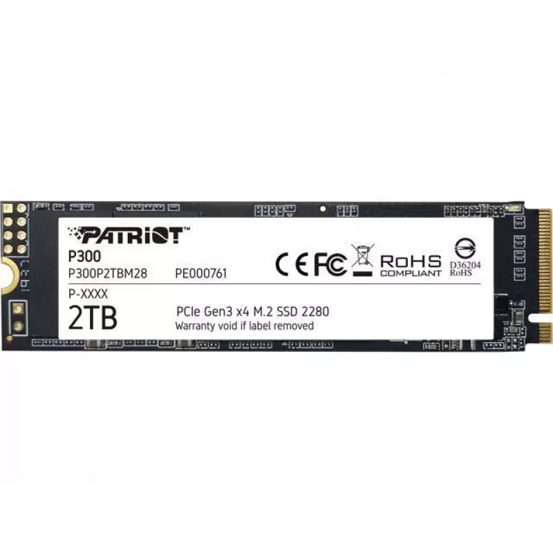 Disco SSD Patriot Memory 2 TB M.2 PCI Express 3.0 NVMe P300