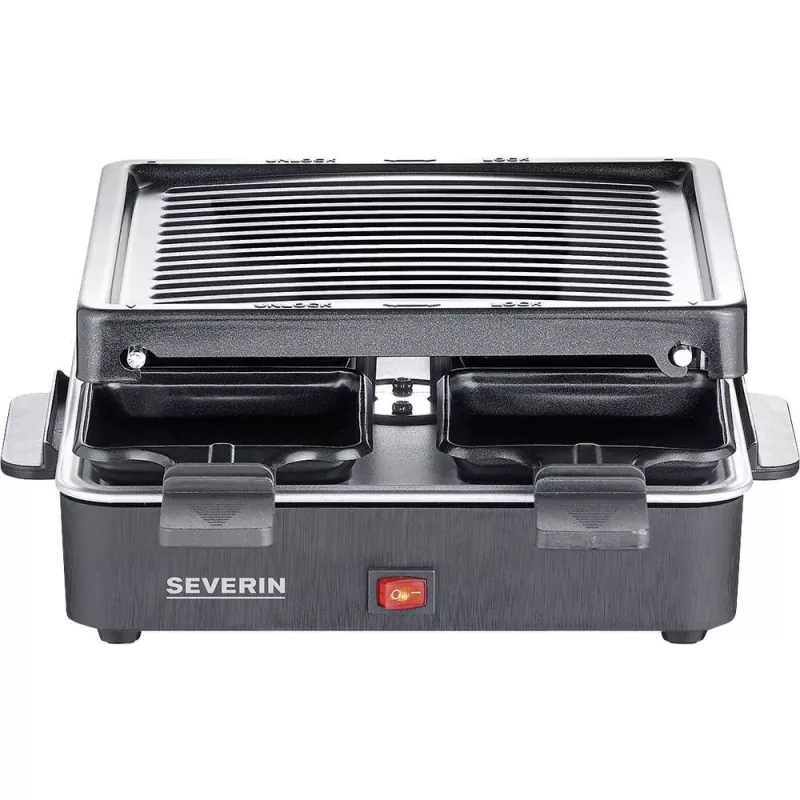 Grelhador de raclette mini Severin 4 pequenas frigideiras antiaderentes 600 W