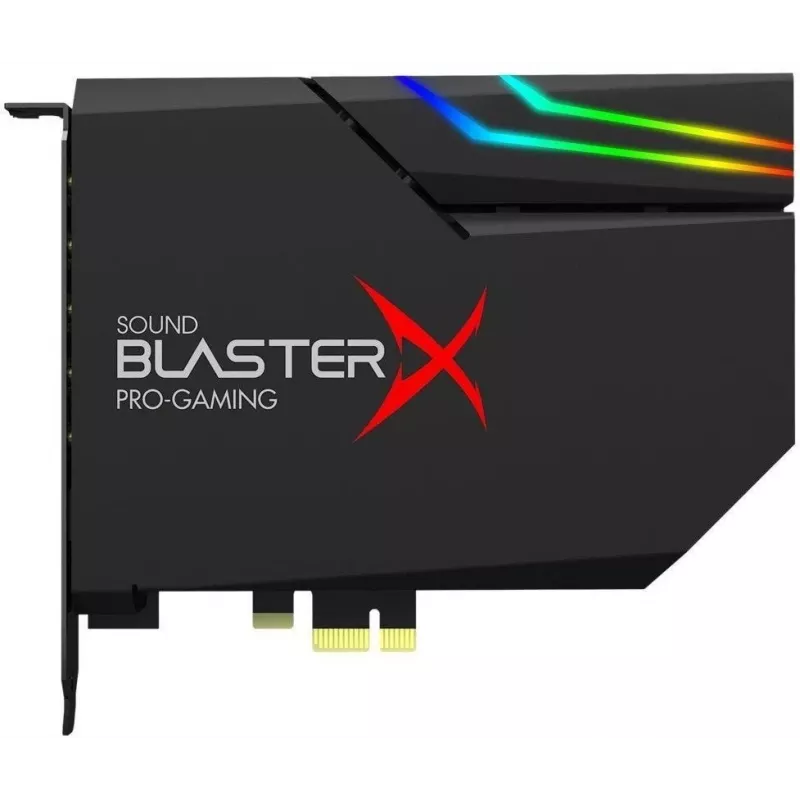 Placa de som Creative Sound BlasterX AE-5 Plus Black PCI-e RGB Gaming