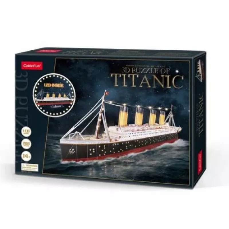 Puzzle 3D CubicFun Titanic LED
