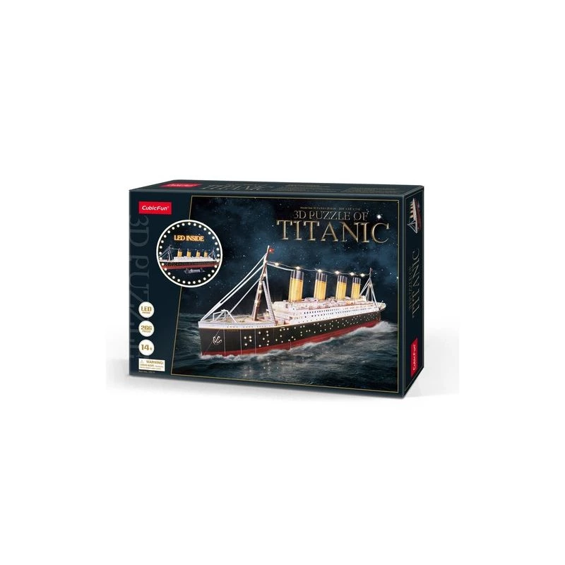 Puzzle 3D CubicFun Titanic LED