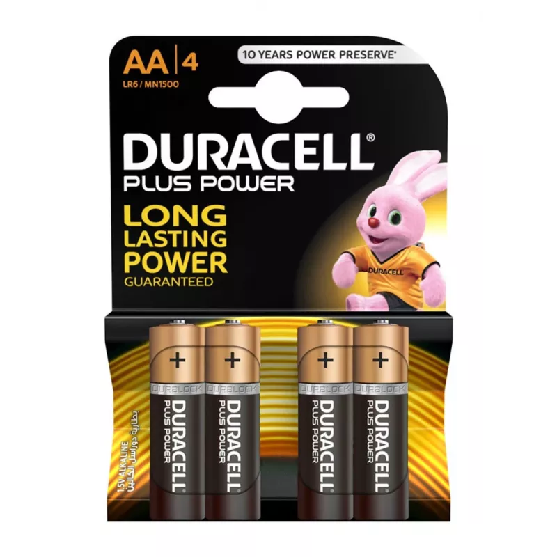 Pilhas alcalinas Duracell Basic AA/LR6, 4 unid.