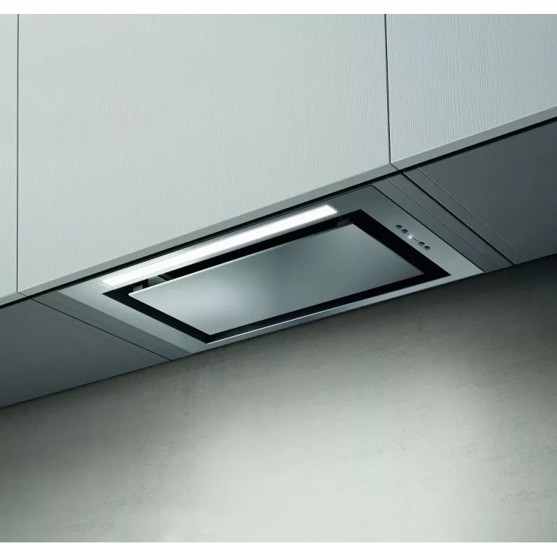 Elica LANE IX/A/52 exaustor de encastrar, 550 m³/h, LED, 4 velocidades, classe energética B, aço inoxidável, 514×322×283 mm