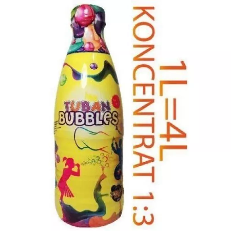 Solução de bolhas de sabão TUBAN concentrado Big Bubbles líquido 1 l, transparente