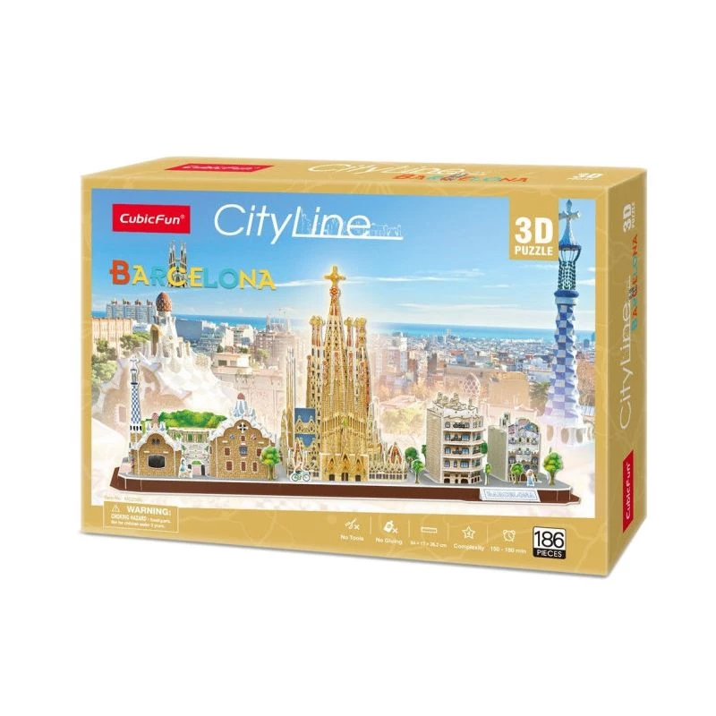 Puzzle 3D - Barcelona - grau de dificuldade: 4/8