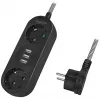 Extensão elétrica LogiLink LPS262U 1,5 m 2 tomadas AC interior preto