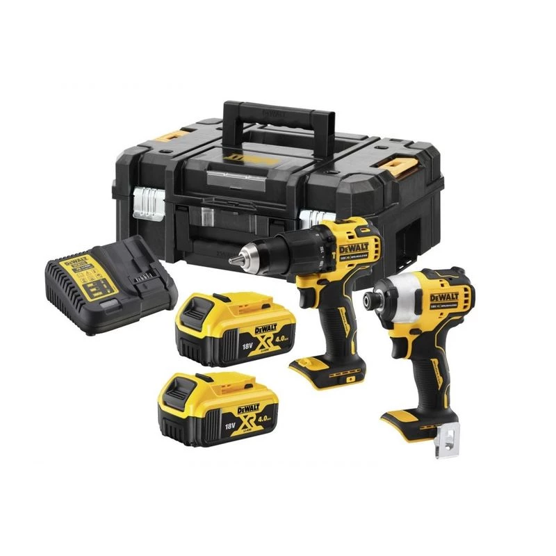 Conjunto combinado a bateria DeWalt DCK2062M2T — 18 V, aparafusadora DCD709 + chave de impacto 1/4