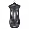 Lâmpada elétrica mata insetos NOVEEN IKN18 IPX4 — tubo UVA de 18 W, cobertura de 100 m², 1700–1800 V, interior/exterior, suspensível, metal, preta