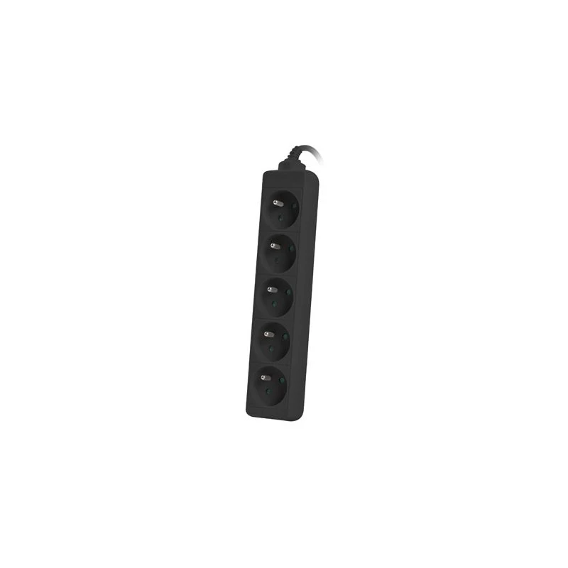 Lanberg PS0-05E-0300-BK cabo de extensão 3 m 5 saídas AC interior preto (PS0-05E-0300-BK)