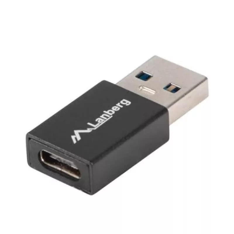 Lanberg AD-UC-UA-01 adaptador de cabo/género USB 3.0 tipo A para USB 3.0 tipo C preto (AD-UC-UA-01)