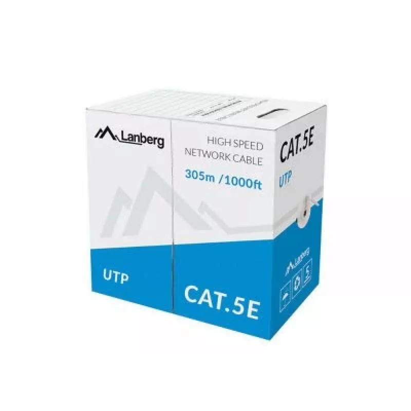 Cabo de rede Lanberg LCU5-11CU-0305-S U/UTP Cat5e 305 m cinzento