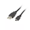 Cabo USB 2.0 Mini AM-BM5P 1,8 m preto