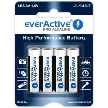 Pilha descartável everActive alcalina AA 1,5 V LR64BLPA pack de 4