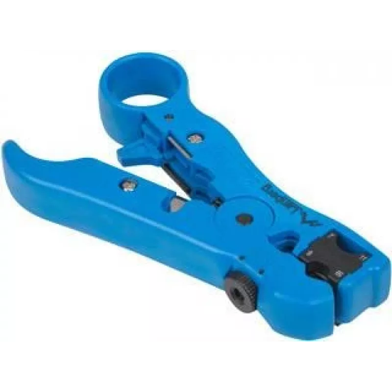 Descascador de cabos LANBERG NT-0102, punho de plástico, isolamento de proteção, lâminas substituíveis, azul