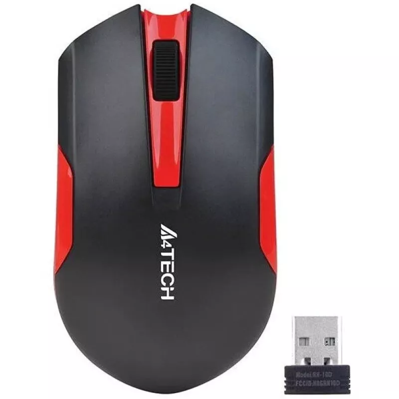 Rato A4Tech G3-200N ambidestro RF sem fios ótico 1000 DPI