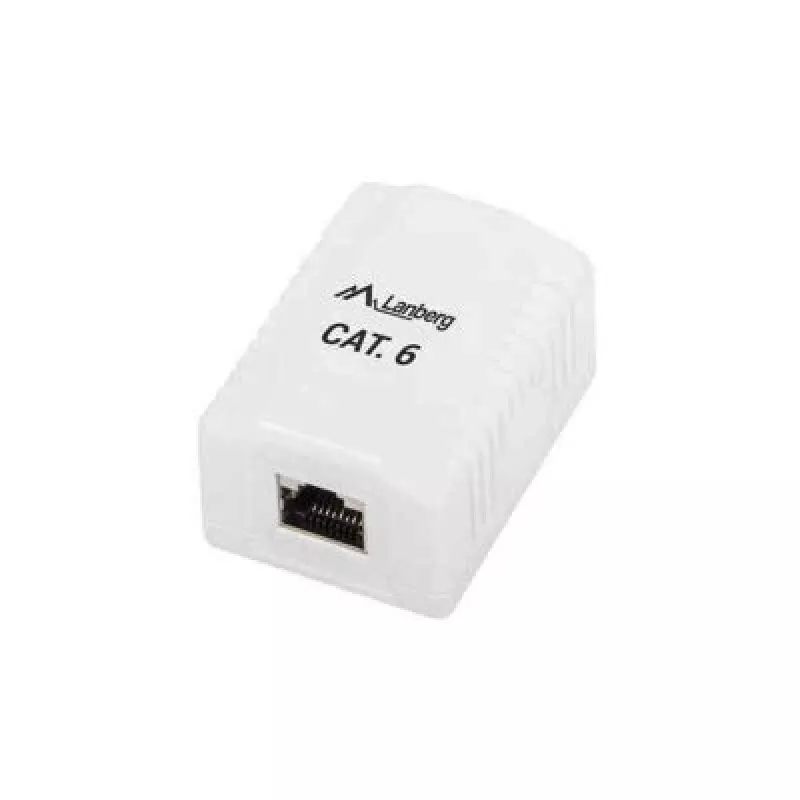 Tomada de superfície RJ-45 branco Lanberg OS6-0001-W