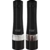 Conjunto de moinhos de sal elétricos Russell Hobbs 28010-56 (alta qualidade, automático, moagem ajustável, luz na base, design metálico preto) Moinho de pimenta