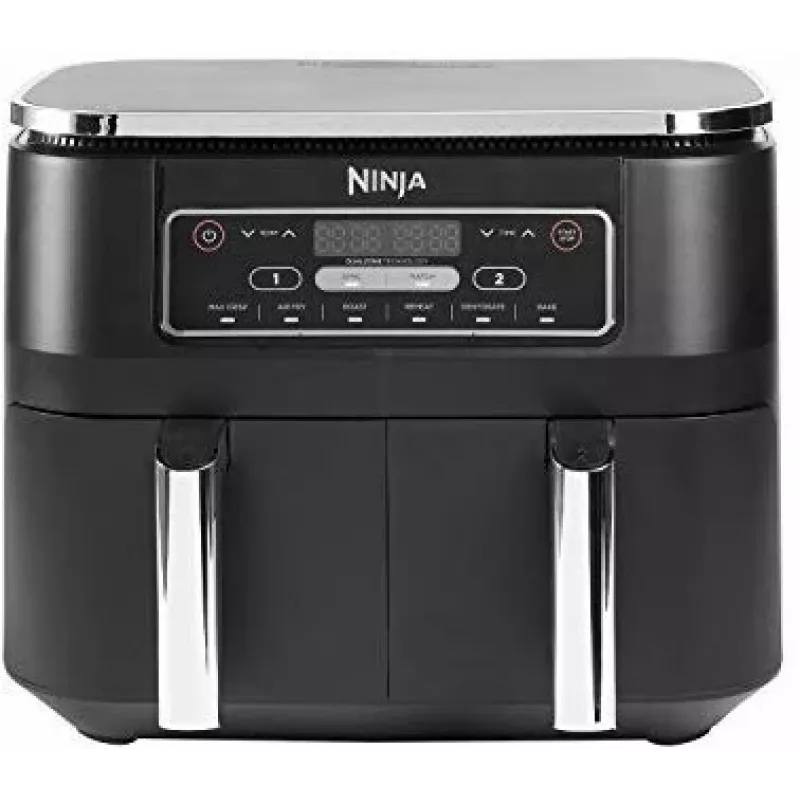 Ninja AF300 Fritadeira de ar quente dupla 7,6 L autónoma 1690 W preta