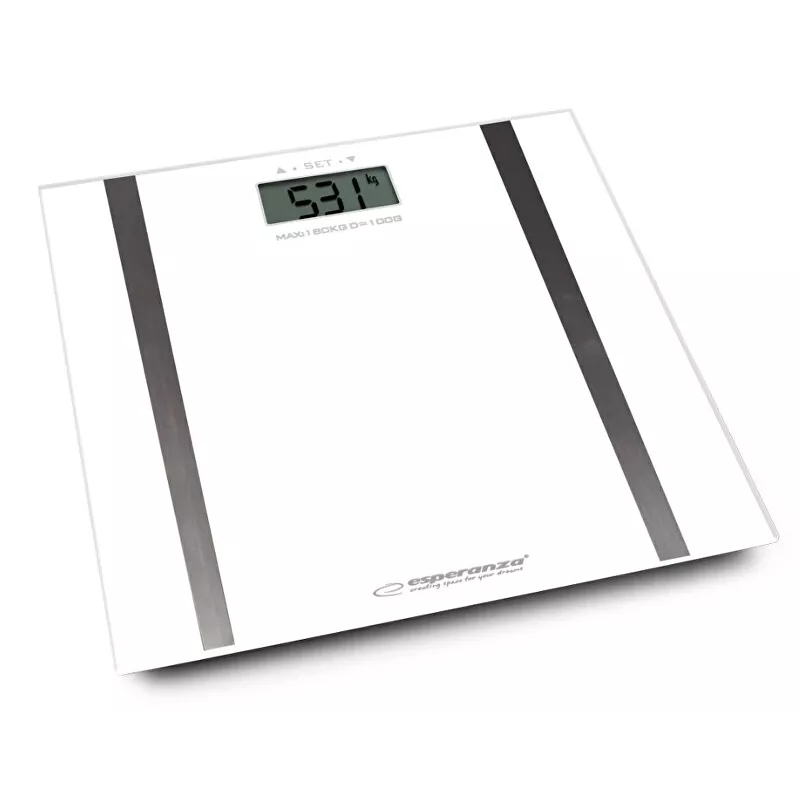 Balança de pessoas Esperanza Samba EBS018W – eletrónica, 180 kg, branca