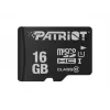 Cartão de memória microSDHC PATRIOT PSF16GMDC10 — 16 GB, Class 10, UHS-I (U1), 80 MB/s, preto