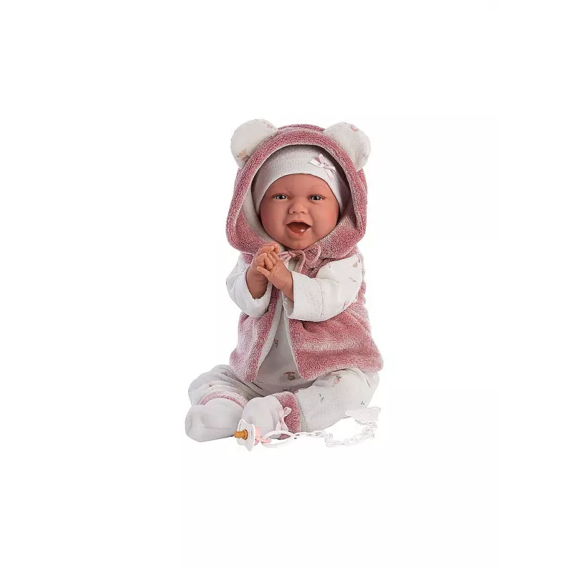 Llorens 74070 Mimi boneca bebé que ri com som, 42 cm