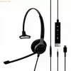 EPOS Sennheiser Headset Impact SC 635 USB-C 3,5mm USBC 3,5mm mono preto prateado (1000669)