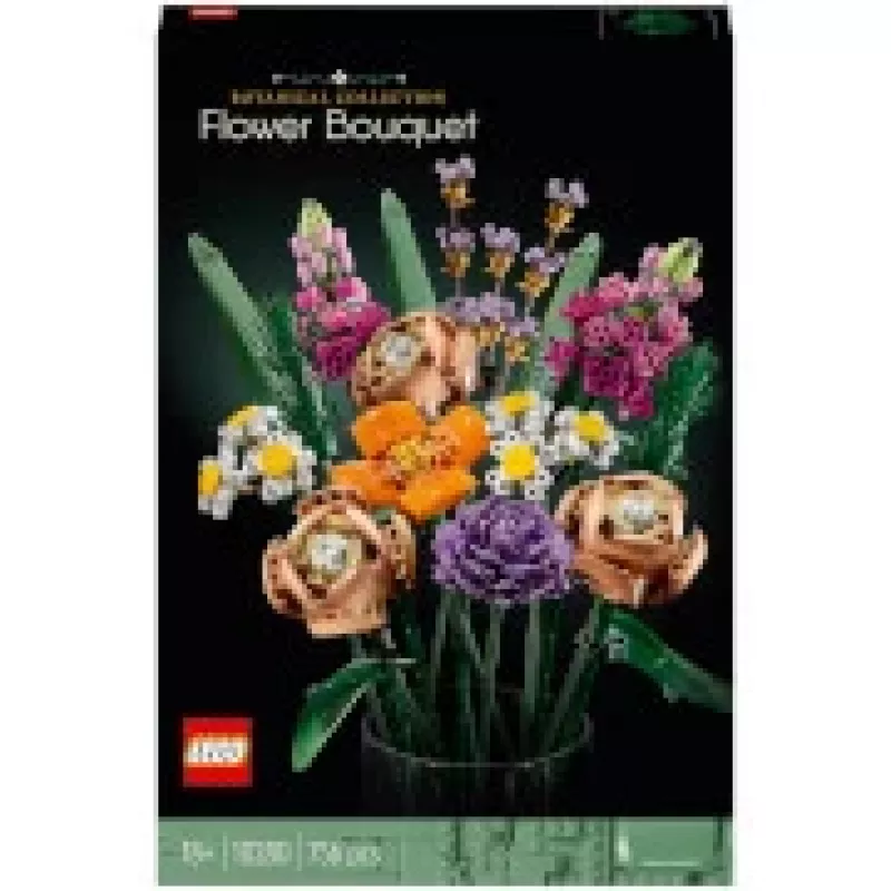 LEGO 10280 Icons Ramo de flores artificiais Conjunto para adultos Acessórios decorativos para casa Ideia de presente para mulheres homens Ela e Ele esposa ou marido