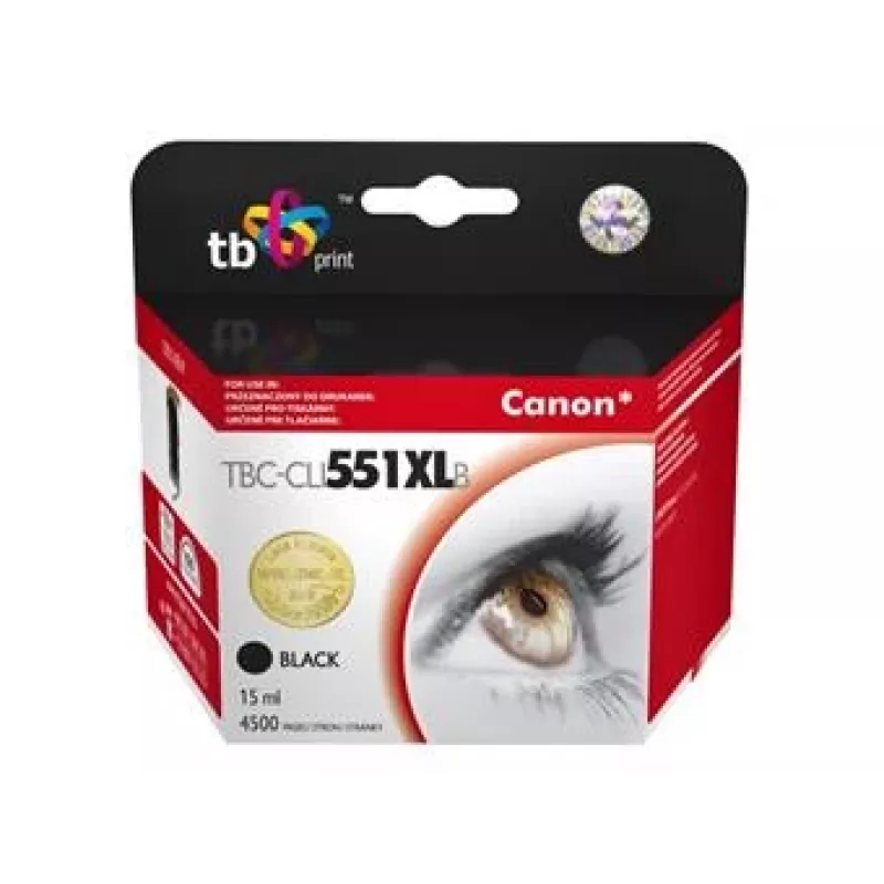 Cartucho de tinta TB compatível para Canon CLI-551XL BK preto