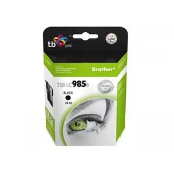 Cartucho de tinta TB compatível S Brother LC 985 B 100% N