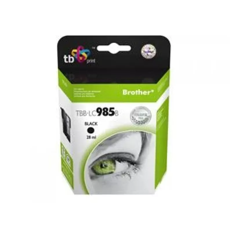 Cartucho de tinta TB compatível S Brother LC 985 B 100% N