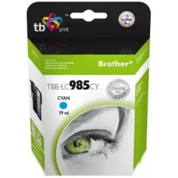Cartucho de tinta TB compatível S Brother LC 985 CY 100% N