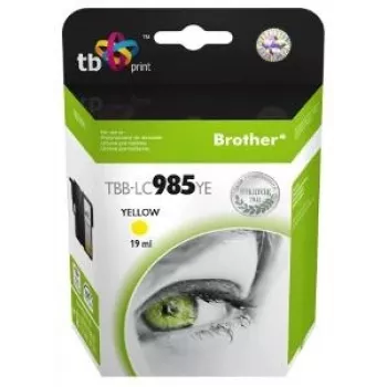 Cartucho de tinta TB compatível S Brother LC 985 YE 100% N