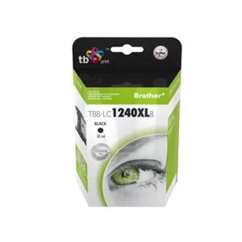 Tinta para Brother MFC-J6510DW LC1240XL Preto TBB-LC1240XLB