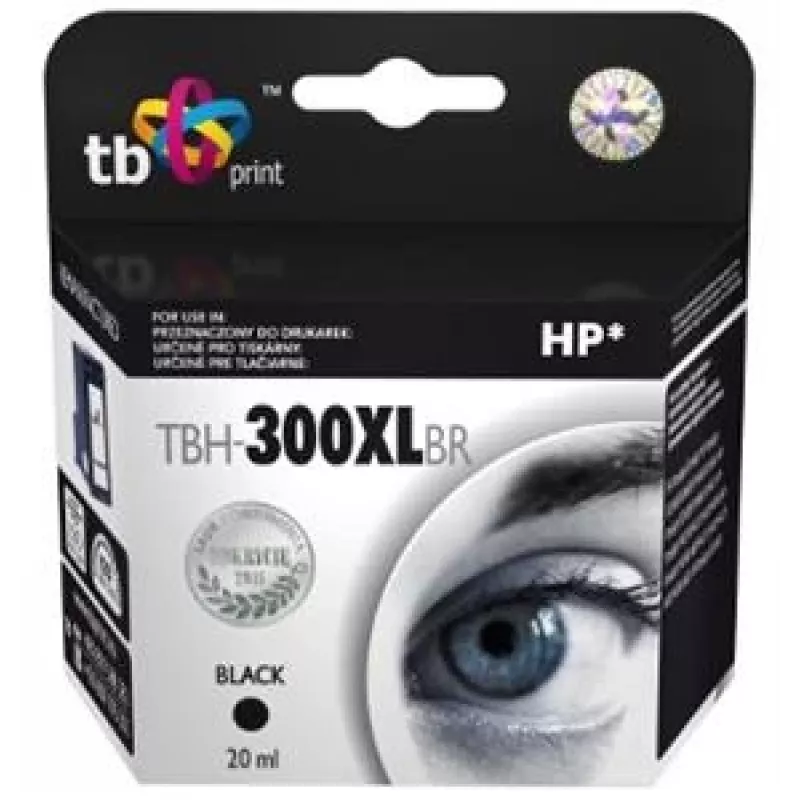Tinta para HP DJ F2420 preto recondicionada TBH-300XLBR