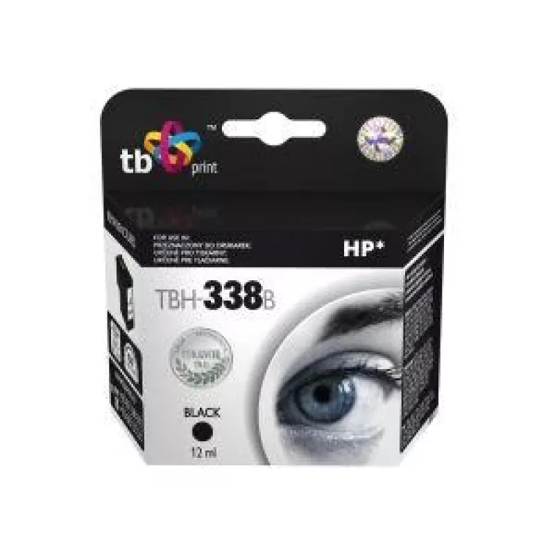 Tinta TBH-338B (HP N.º 338 - C8765EE) preto recondicionada