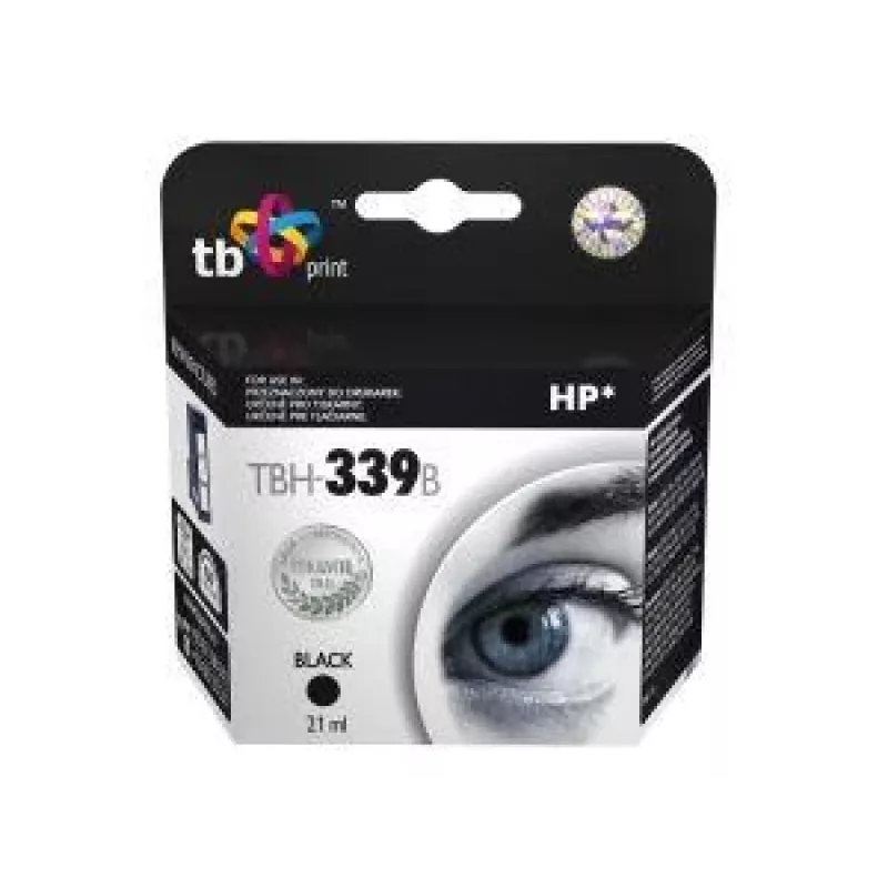 Tinta TBH-339B (HP N.º 339 - C8767EE) preto recondicionada