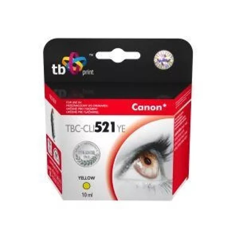 Cartucho de tinta TB compatível com Canon CLI-521Y 100% novo