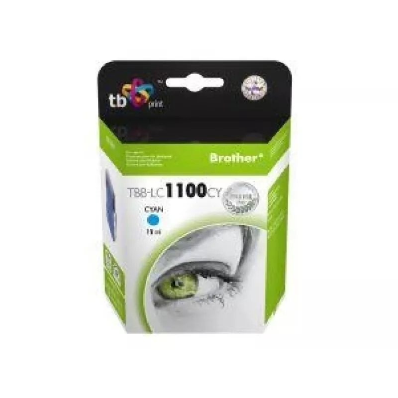 Tinta TBB-LC1100CY (Brother LC980/1100) ciano 100% nova