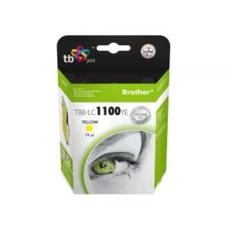 Tinta TBB-LC1100YE (Brother LC980/1100) amarelo 100% nova