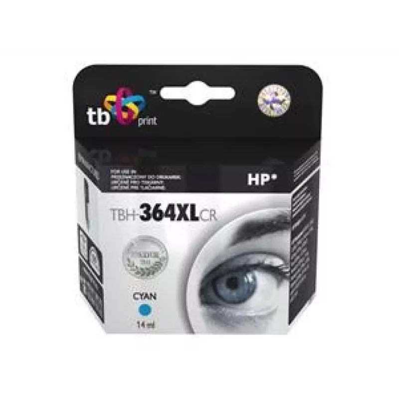 Tinteiro TB Compat. S HP CB323EE (N.º 364), TBH-364XLCR, Ciano