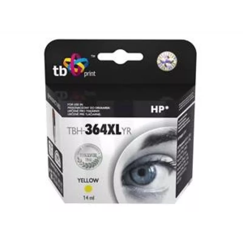 Tinteiro TB compat. com HP CB325EE (N.º 364), TBH-364XLYR, amarelo