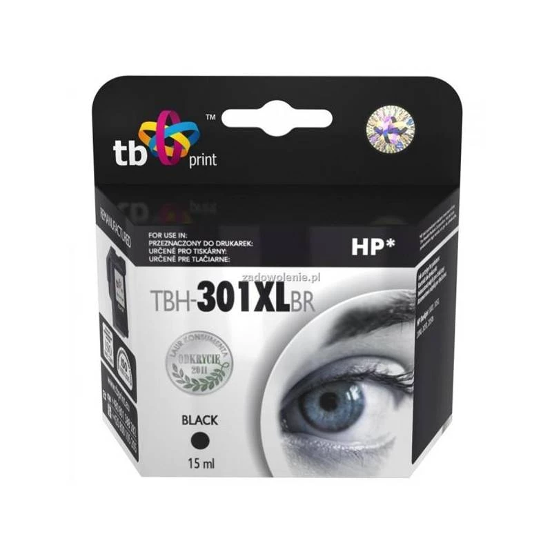 Tinta para HP DJ1050/2050 Preto recondicionada XL TBH-301XLBR
