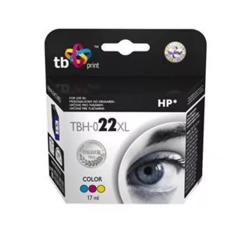 Tinta TBH-022XL (HP N.º 22 - C9352AE) cor recondicionada