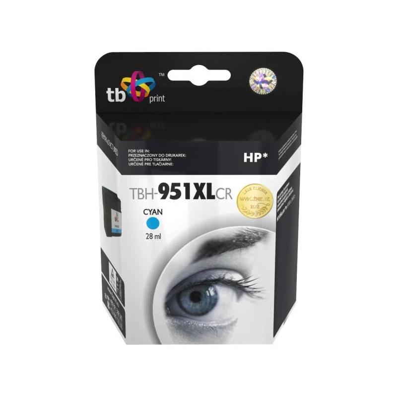 Tinta para HP OJ Pro 8100 ciano recondicionado TBH-951XLCR