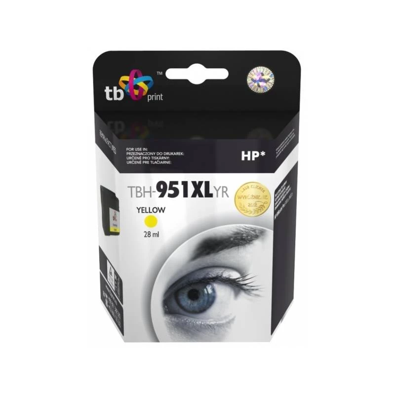 Cartucho de tinta TB compatível com HP CN048AE amarelo, Ref.